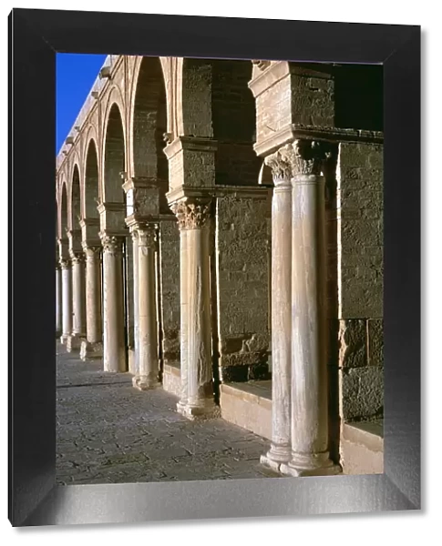 Arcade in the courtyard of the Great Mosque of Kairoun, 7th century
