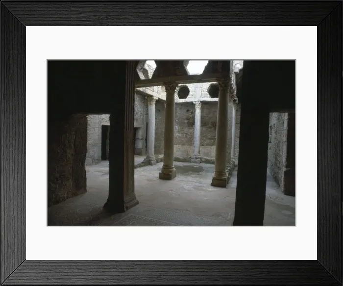Framed Print : Below ground house in the Roman city of Bulla Regia, 2nd century Framed Print : Below ground house in the Roman city of Bulla Regia, 2nd century