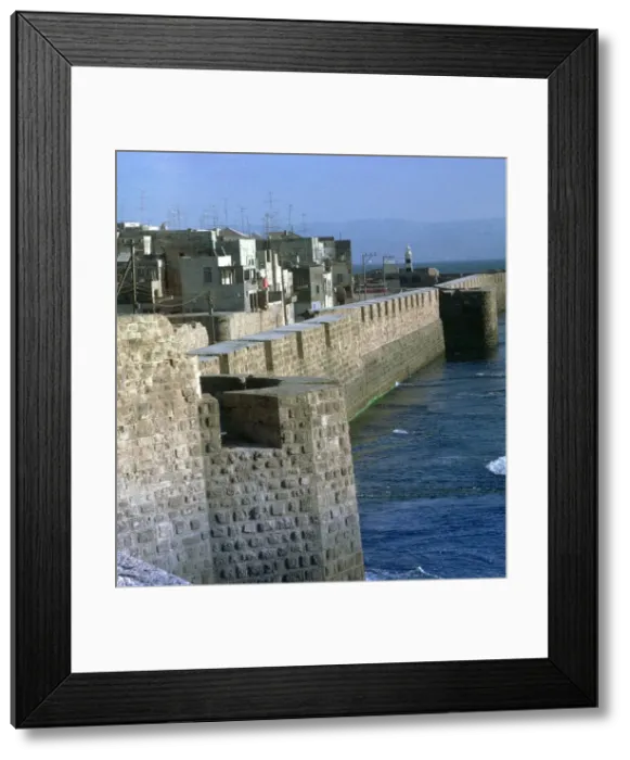 Framed Print : Harbour of Acre Framed Print : Harbour of Acre