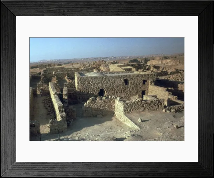 Framed Print : Storerooms in Masada, 1st century Framed Print : Storerooms in Masada, 1st century