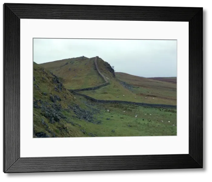Framed Print : Hadrians Wall, 2nd century Framed Print : Hadrians Wall, 2nd century