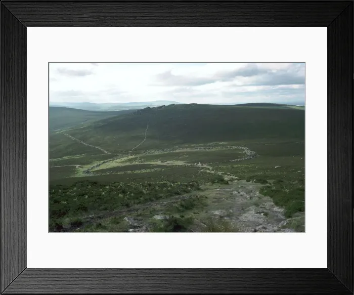 Framed Print : Hut Circles on Dartmoor Framed Print : Hut Circles on Dartmoor