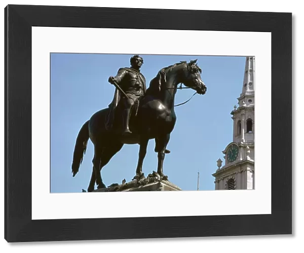Equestrian Statue of King George IV, 19th century. Artist: Francis Legatt Chantrey