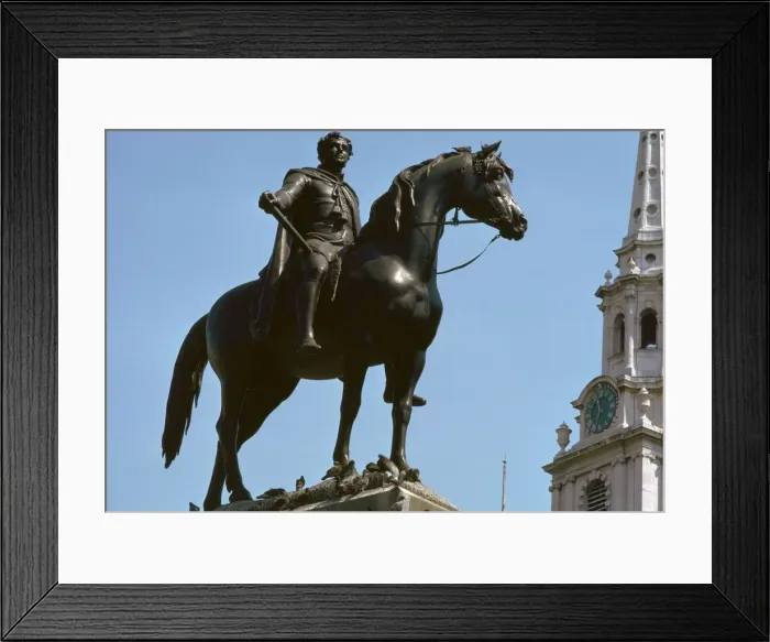Framed Print : Equestrian Statue of King George IV, 19th century. Artist: Francis Legatt Chantrey Framed Print : Equestrian Statue of King George IV, 19th century. Artist: Francis Legatt Chantrey