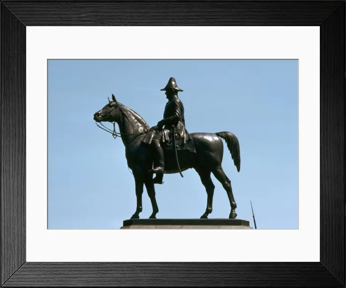 Framed Print : Equestrian Statue of Lord Wellington, 19th century Framed Print : Equestrian Statue of Lord Wellington, 19th century