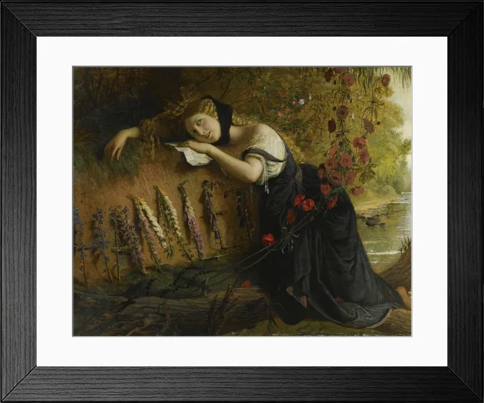Framed Print : Ophelia. Private Collection Framed Print : Ophelia. Private Collection