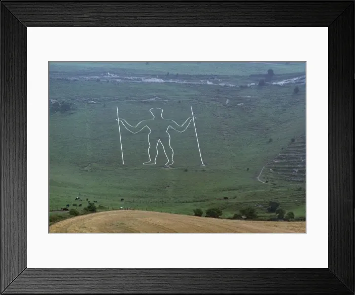 Framed Print : Long Man of Wilmington, 16th century Framed Print : Long Man of Wilmington, 16th century