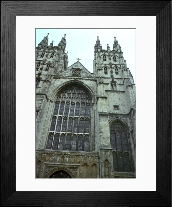 Framed Print : Canterbury Cathedral from the west, 6th century