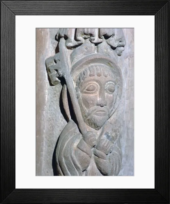 Framed Print : The Church of St Mary and David, 12th century Framed Print : The Church of St Mary and David, 12th century