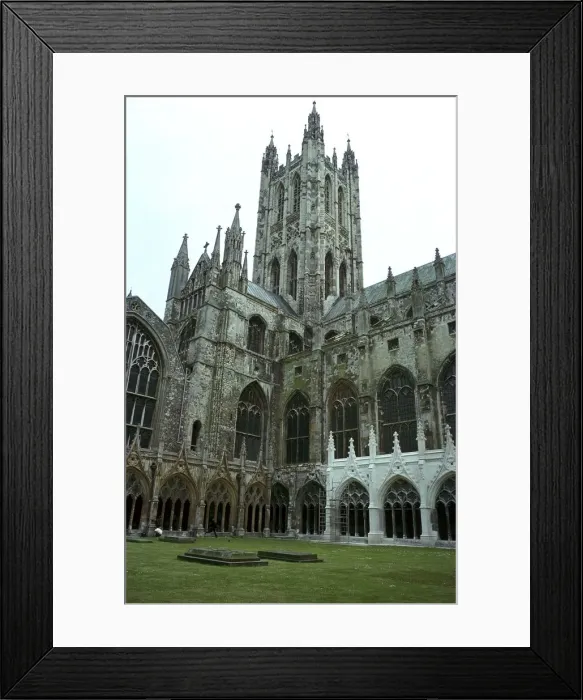 Framed Print : Canterbury Cathedral from the northwest, 6th century Framed Print : Canterbury Cathedral from the northwest, 6th century