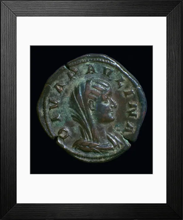 Framed Print : Gold coin of Paulina, 3rd century Framed Print : Gold coin of Paulina, 3rd century