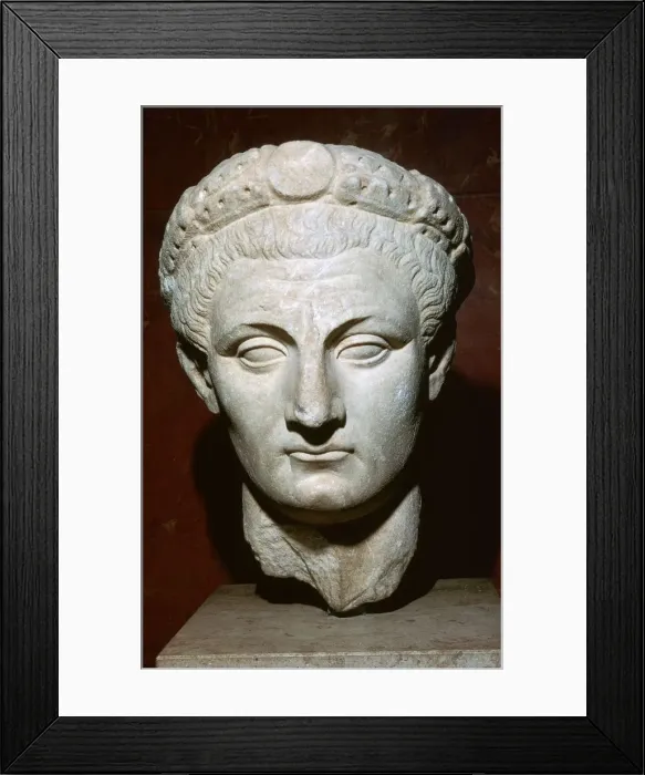Framed Print : Roman marble head of Seneca, 1st century BC Framed Print : Roman marble head of Seneca, 1st century BC