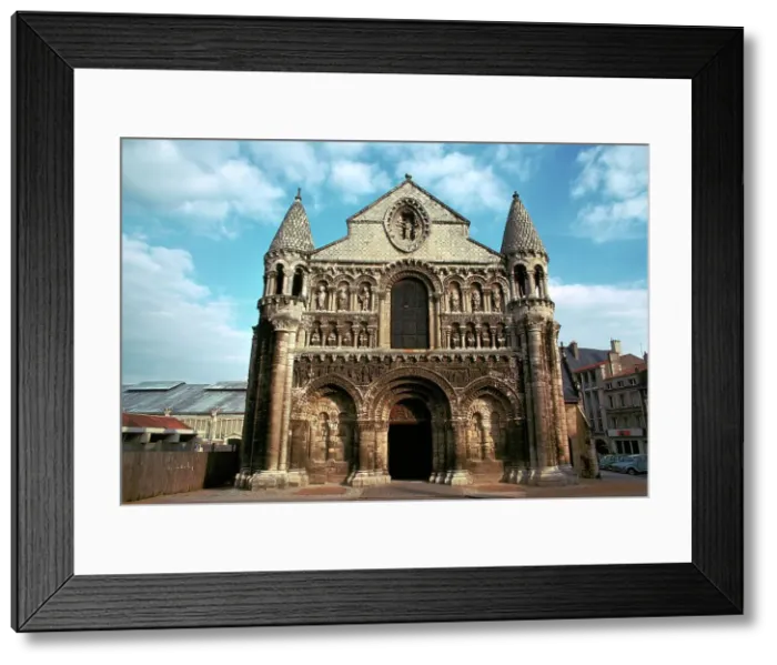 Framed Print : West front of Notre Dame, 12th century Framed Print : West front of Notre Dame, 12th century