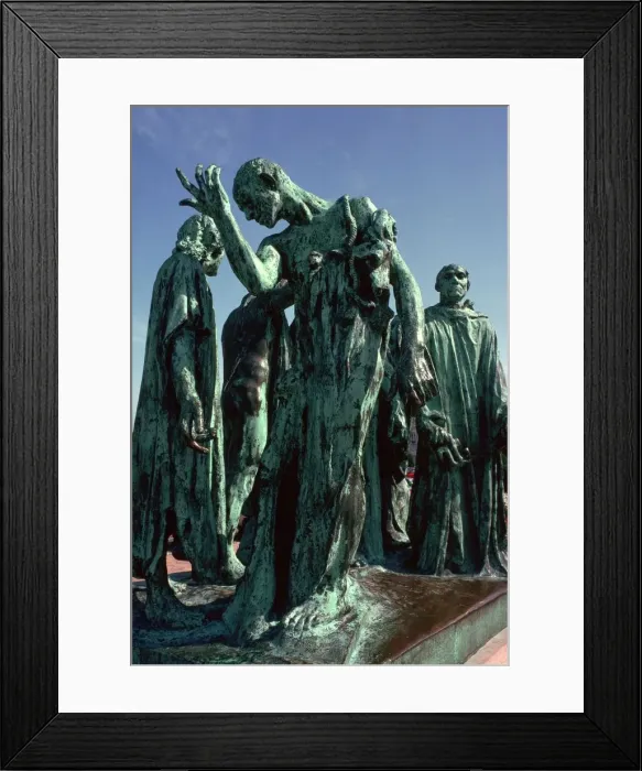 Framed Print : Statue of the Burghers of Calais, 19th century. Artist: Auguste Rodin Framed Print : Statue of the Burghers of Calais, 19th century. Artist: Auguste Rodin