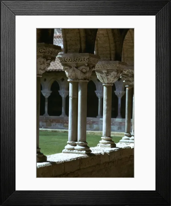 Framed Print : Cloister in the Abbey of Mossaic, 11th century Framed Print : Cloister in the Abbey of Mossaic, 11th century