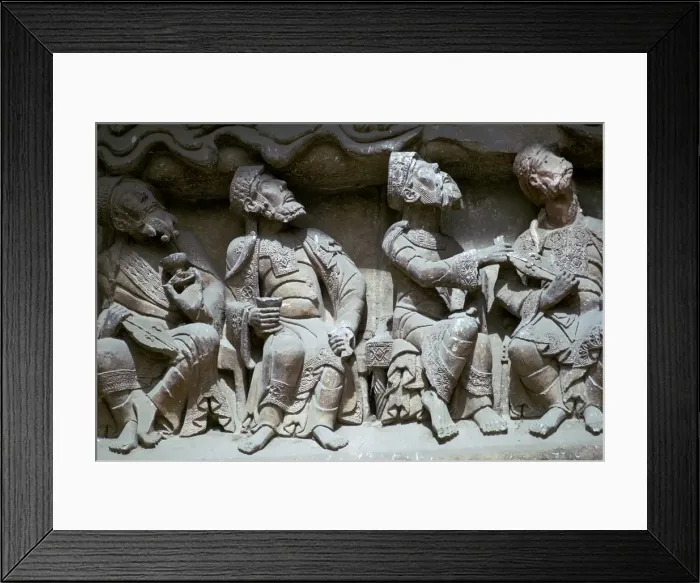 Framed Print : Detail of the Abbey-Church of St-Pierre-at-Mossaic Framed Print : Detail of the Abbey-Church of St-Pierre-at-Mossaic