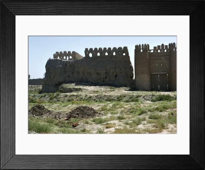 Framed Print : Walls and gate of the ancient city of Bukhara Framed Print : Walls and gate of the ancient city of Bukhara