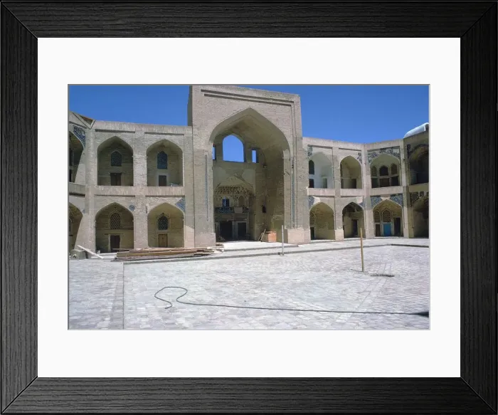 Framed Print : Courtyard of the Kalian Mosque, 15th century Framed Print : Courtyard of the Kalian Mosque, 15th century