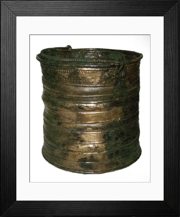 Framed Print : Celtic bronze vessel, 6th century BC Framed Print : Celtic bronze vessel, 6th century BC