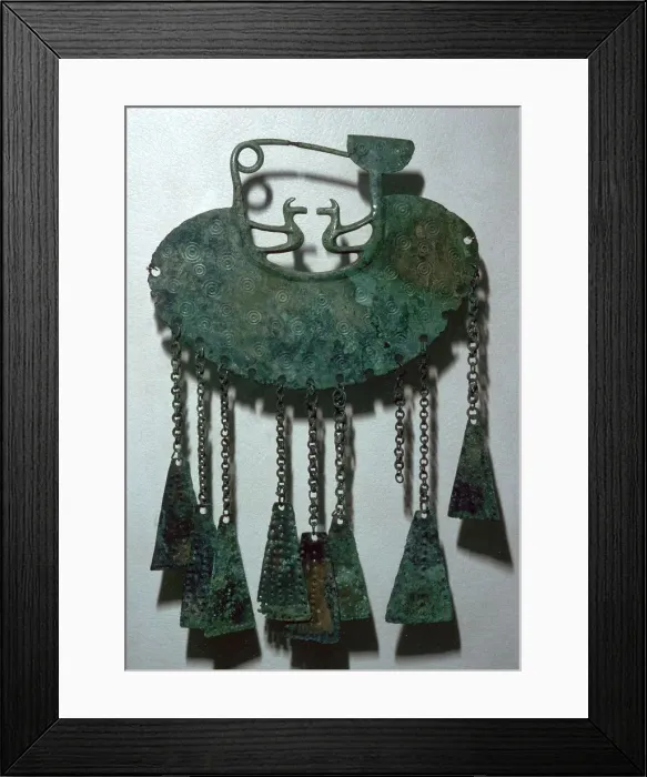 Framed Print : Celtic bronze pendant Framed Print : Celtic bronze pendant