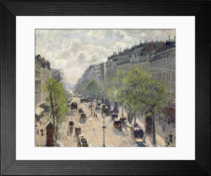 Framed Print : Boulevard Montmartre, Spring, 1897 Framed Print : Boulevard Montmartre, Spring, 1897