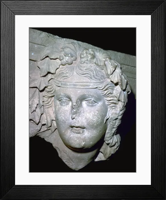 Framed Print : Image of the Nabatean God Dushares, 1st century Framed Print : Image of the Nabatean God Dushares, 1st century
