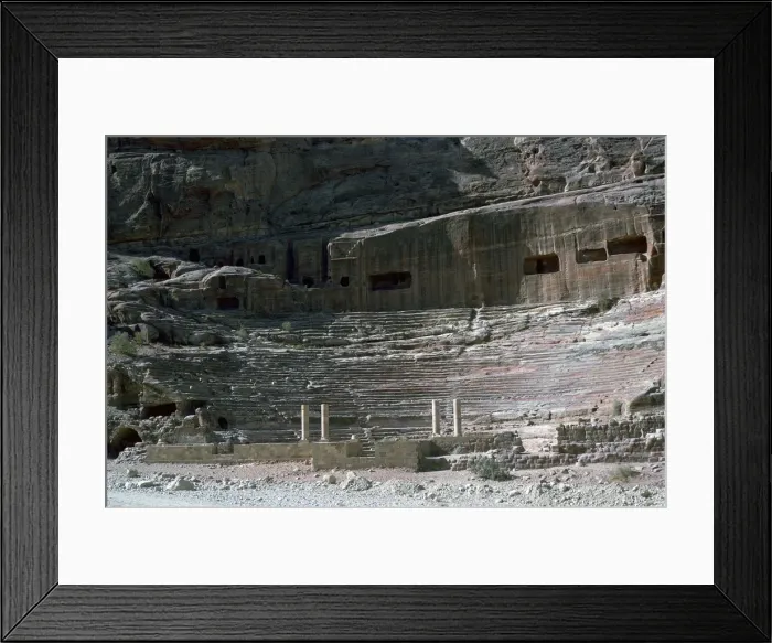 Framed Print : Nabatean Theatre, 1st century Framed Print : Nabatean Theatre, 1st century