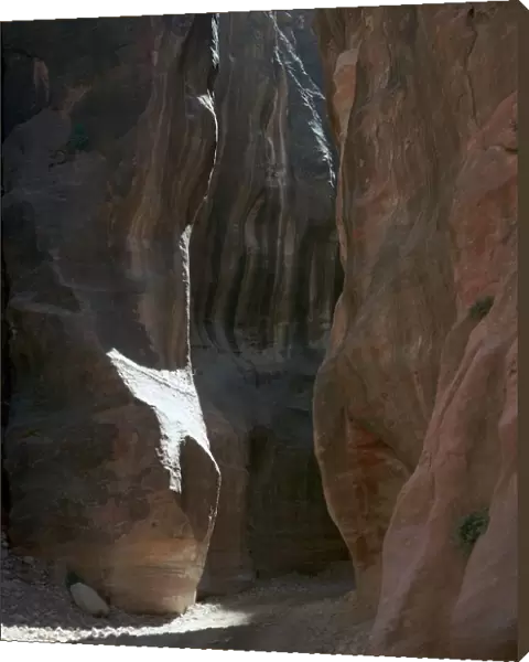 The Siq, a sandstone gorge