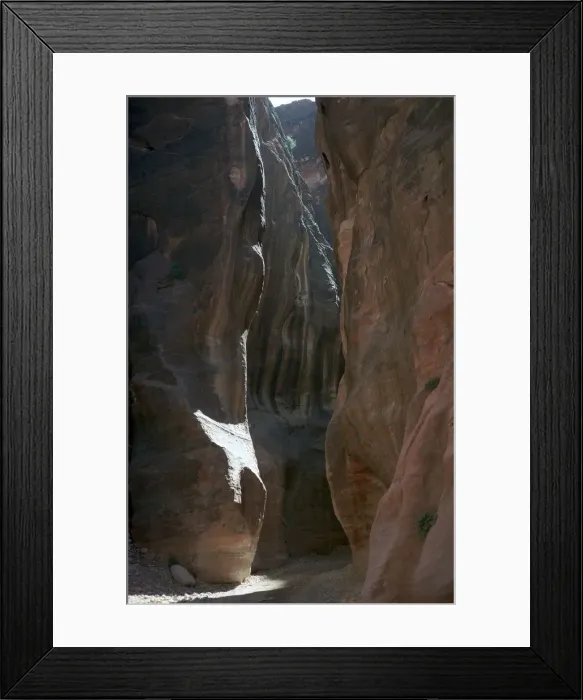 Framed Print : The Siq, a sandstone gorge Framed Print : The Siq, a sandstone gorge