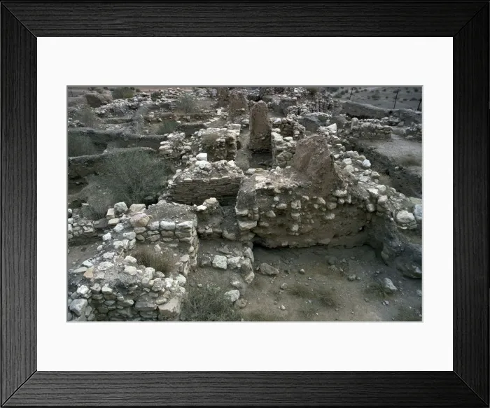 Framed Print : Excavated House Walls, 7th century BC Framed Print : Excavated House Walls, 7th century BC