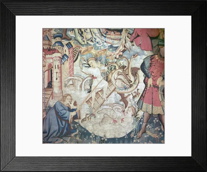 Framed Print : Devonshire Hunting Tapestries, 15th century Framed Print : Devonshire Hunting Tapestries, 15th century