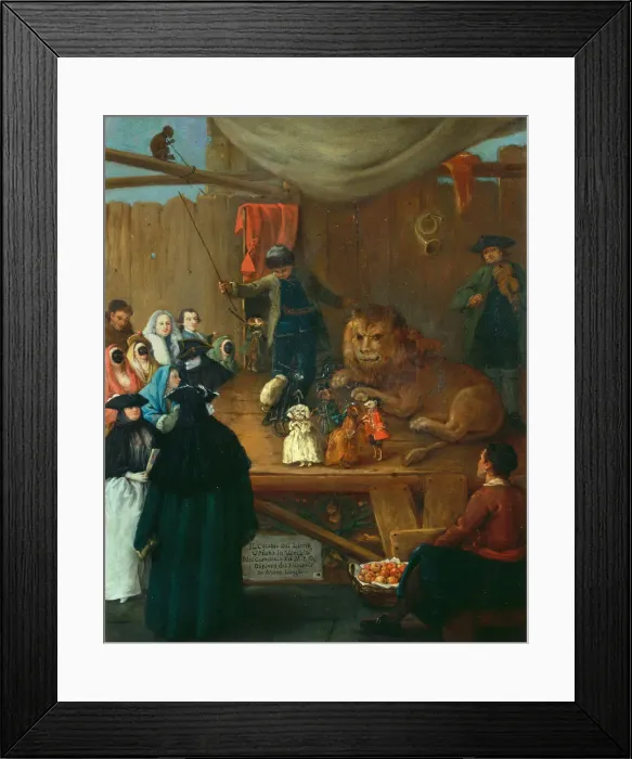 Framed Print : Lions House or the Venice Carnival, 1762 Framed Print : Lions House or the Venice Carnival, 1762