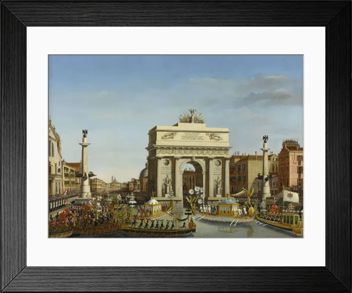 Framed Print : The Entry of Napoleon into Venice on the 29th of November 1807, 1814 Framed Print : The Entry of Napoleon into Venice on the 29th of November 1807, 1814