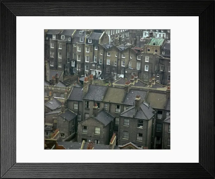 Framed Print : 19th century houses in London, 19th century Framed Print : 19th century houses in London, 19th century