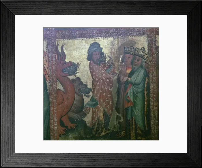 Framed Print : Panel forty four of the Altar of the Apocalypse, 15th century. Artist: Master Bertram of Hamburg Framed Print : Panel forty four of the Altar of the Apocalypse, 15th century. Artist: Master Bertram of Hamburg