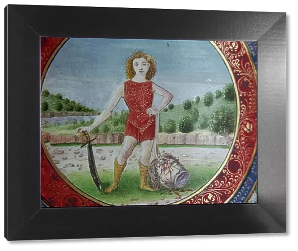 Dish showing David with Goliaths Head