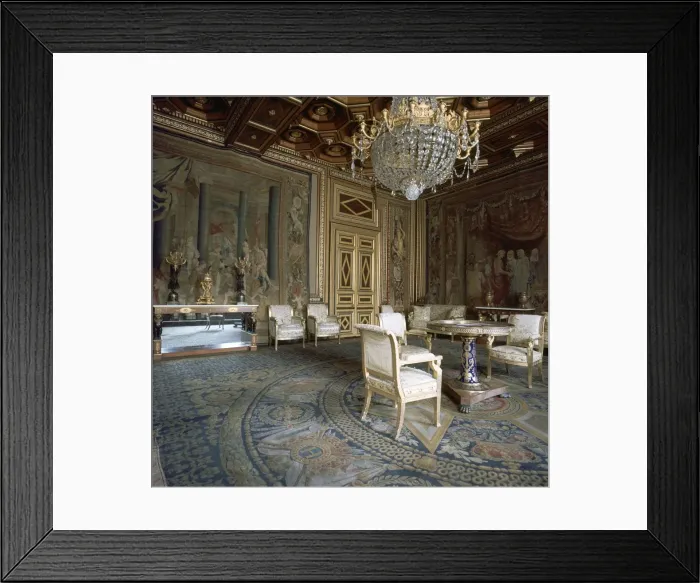 Framed Print : Interior of Fontainebleau Palace, 16th century Framed Print : Interior of Fontainebleau Palace, 16th century