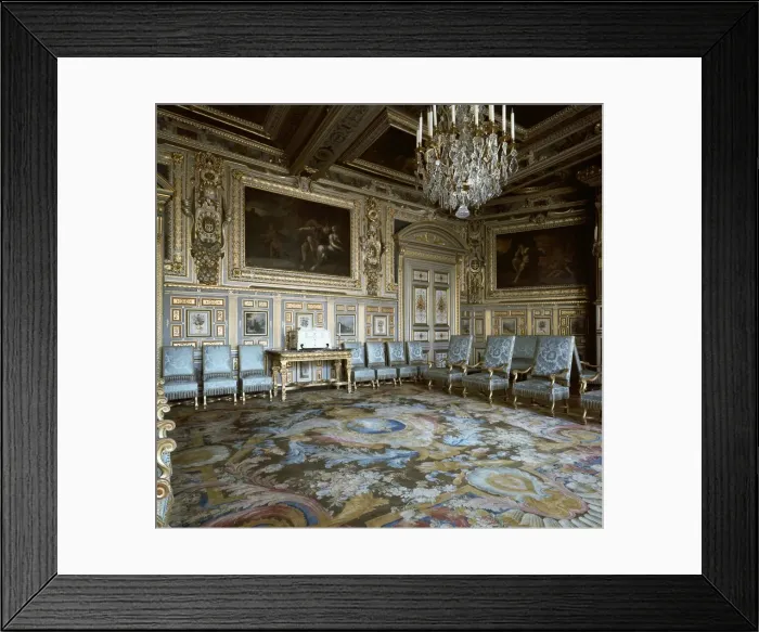 Framed Print : Salon of Louis XIII in Fontainebleau, 17th century Framed Print : Salon of Louis XIII in Fontainebleau, 17th century