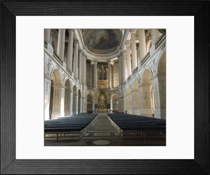 Framed Print : Chapel interior of Versailles, 16th century Framed Print : Chapel interior of Versailles, 16th century