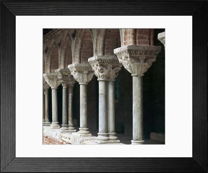 Framed Print : Cloister at Mossaic, 11th century Framed Print : Cloister at Mossaic, 11th century