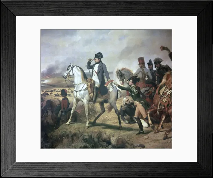 Framed Print : Napoleon at the Battle of Wagram, 19th century Framed Print : Napoleon at the Battle of Wagram, 19th century