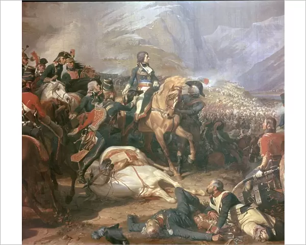 Painting of Napoleon at the battle of Rivoli, 18th century