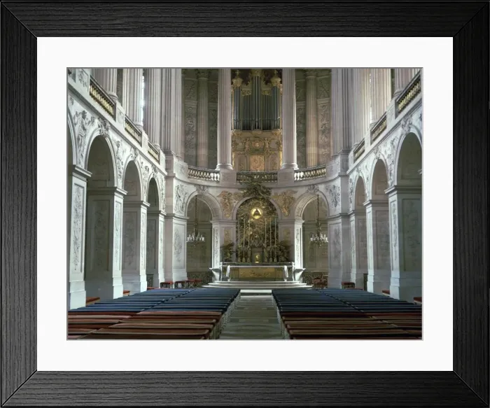 Framed Print : Interior of the Chapel at Versailles, 17th century Framed Print : Interior of the Chapel at Versailles, 17th century