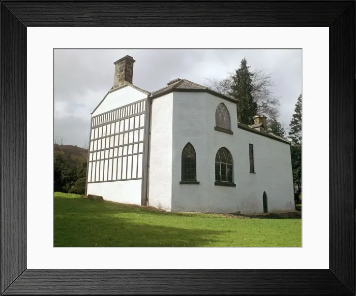 Framed Print : Timber-framed black and white house, 18th century Framed Print : Timber-framed black and white house, 18th century