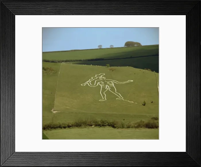 Framed Print : Cerne Abbas Giant, 18th century Framed Print : Cerne Abbas Giant, 18th century