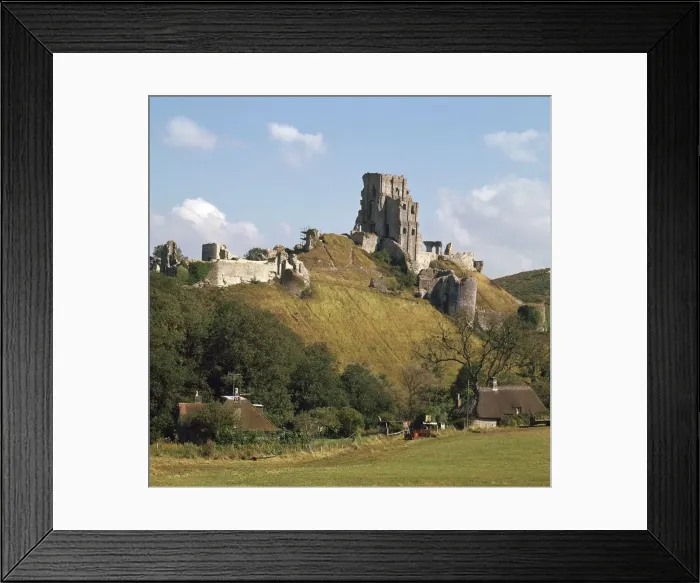 Framed Print : Corfe Castle, 11th century. Artist: William the Conqueror Framed Print : Corfe Castle, 11th century. Artist: William the Conqueror