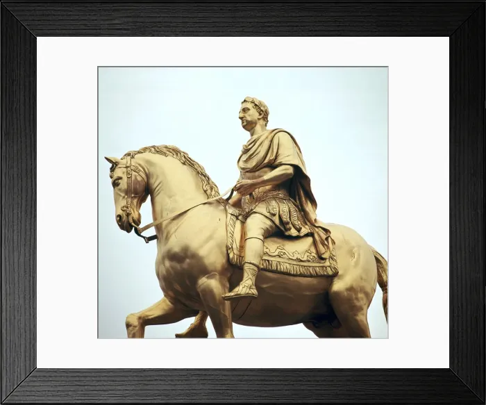 Framed Print : Equestrian Statue of King William III, 18th century. Artist: Peter Scheemakers Framed Print : Equestrian Statue of King William III, 18th century. Artist: Peter Scheemakers