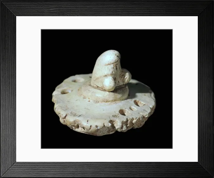 Framed Print : Bone phallic amulet, 3rd century Framed Print : Bone phallic amulet, 3rd century