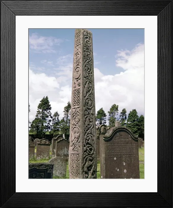 Framed Print : Bewcastle Cross, 7th century Framed Print : Bewcastle Cross, 7th century