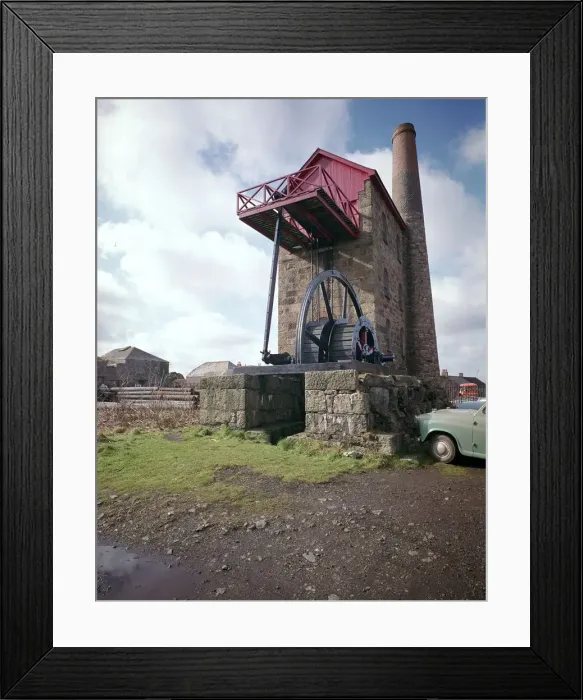 Framed Print : East Pool Whim Engine House, 19th century